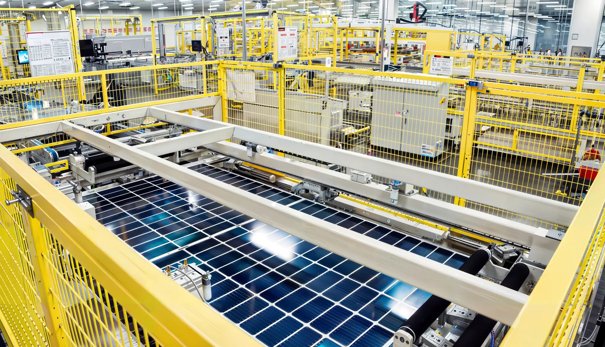 Solar panel manufacturing facility